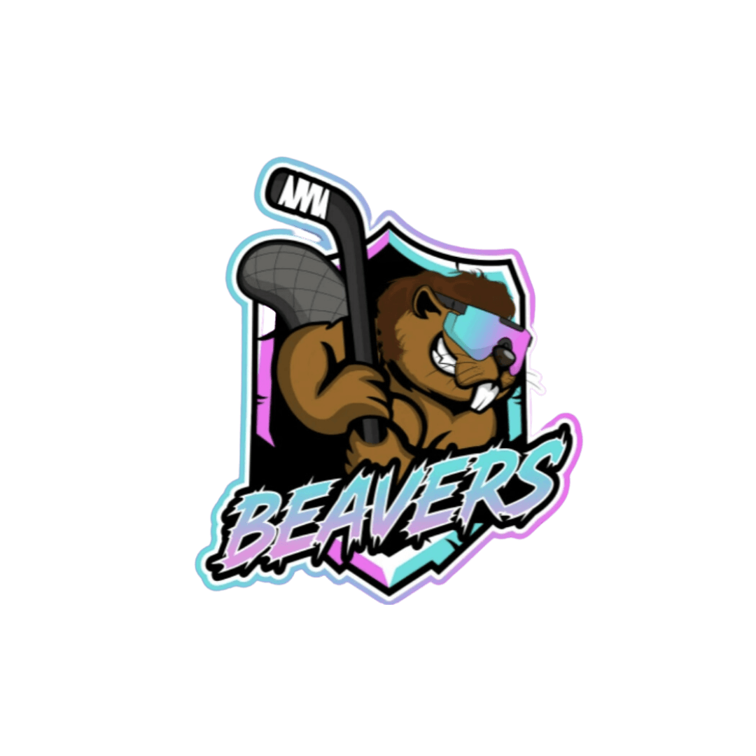 Beavers hockey team mascot logo