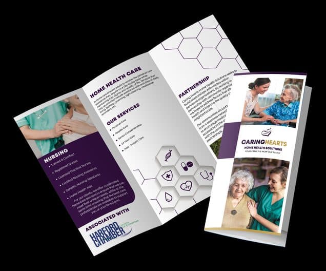 Printed brochure designed by DelloFlix