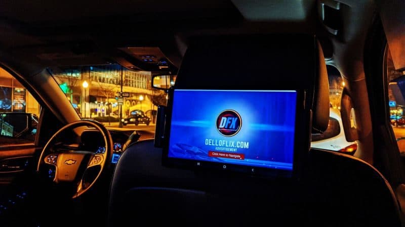 Rideshare digital signage